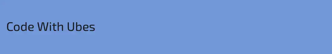 Code With Ubes